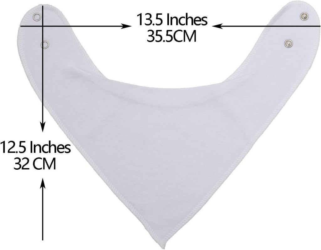 Maiwa Cotton Bandana Drool Bibs for Baby Girl Boys for Drooling and Teething for 8 Pack
