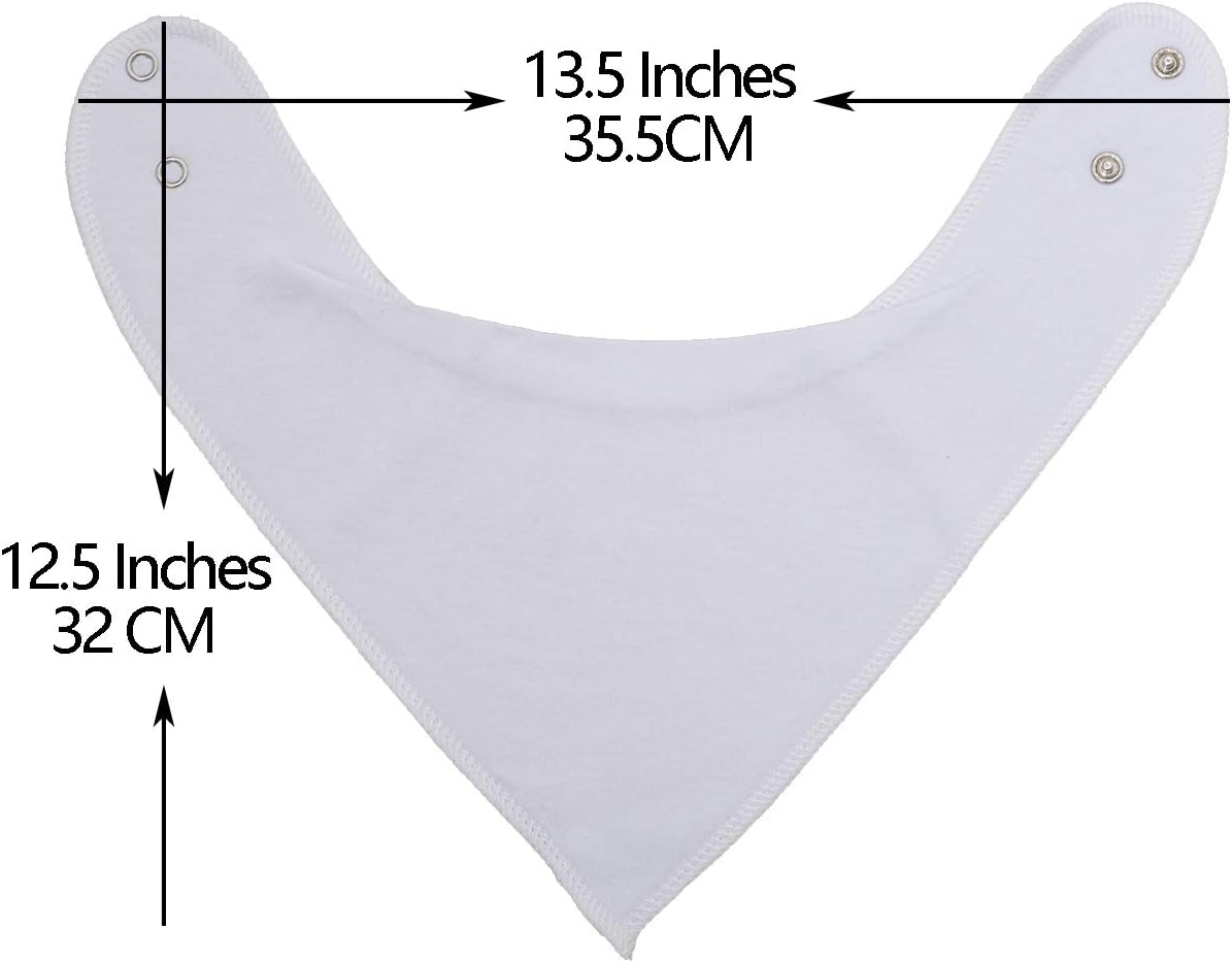 Maiwa Cotton Bandana Drool Bibs for Baby Girl Boys for Drooling and Teething for 8 Pack