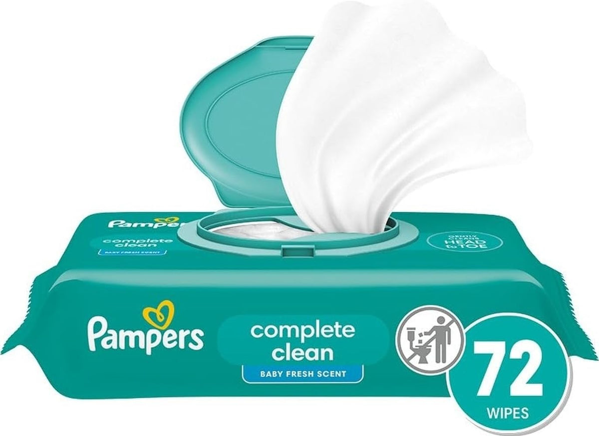 Pampers Complete Clean Baby Wipes - Fresh Scent 3X 216 Count