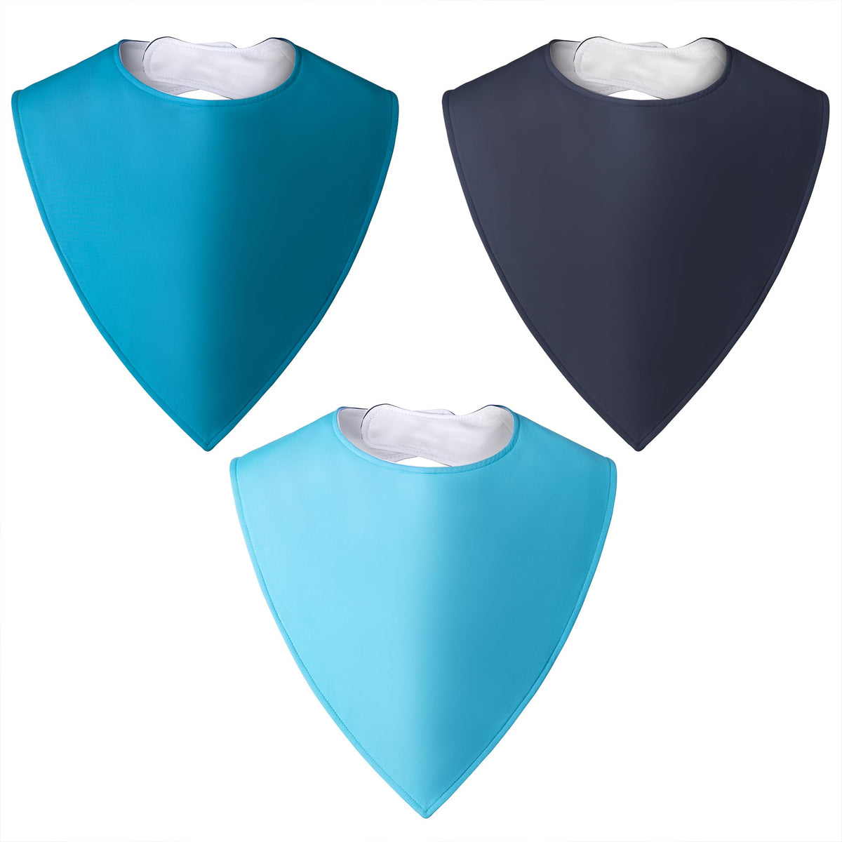 Baby Noah Adult Drool Bib for Special Needs, 3 Pack Large Elderly Bandana, Teen Bib for Women Men, Soft Absorbent Set for Kid