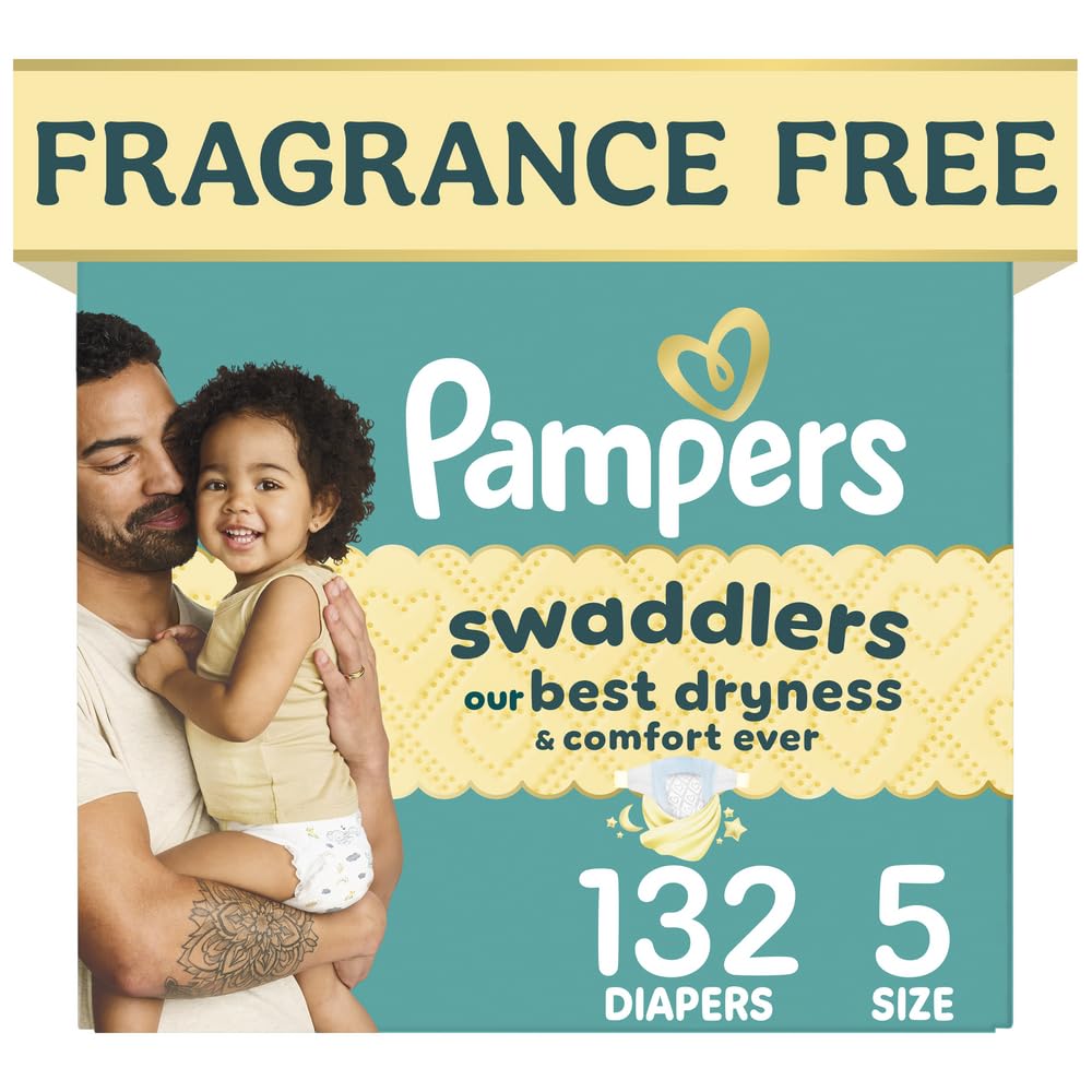 Swaddlers Diapers, Size 1 (8-14 lbs), 96 Count, Fragrance Free, Hypoallergenic, Absorbent, Pediatrician Recommended, Skin Safe