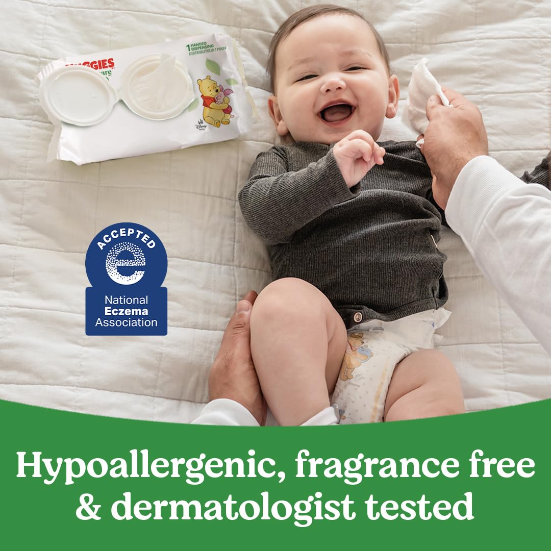 Huggies Natural Care Sensitive Baby Wipes, Unscented, 6 Packs, 288 Wipes