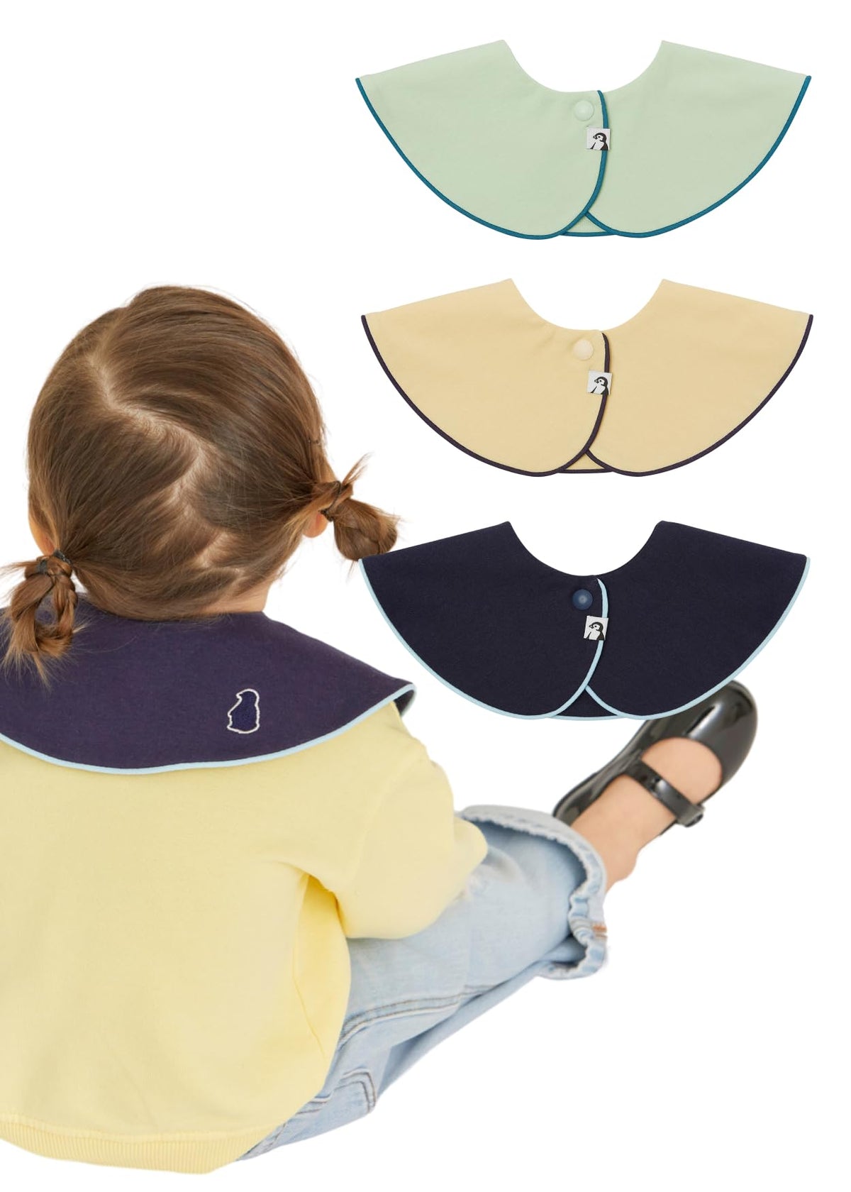 Konny Baby Bib 3/5/7-Pack Set, 360 ° Rotate, Soft and Absorbent Drooling for Toddler Boys Girls Baby Essentials