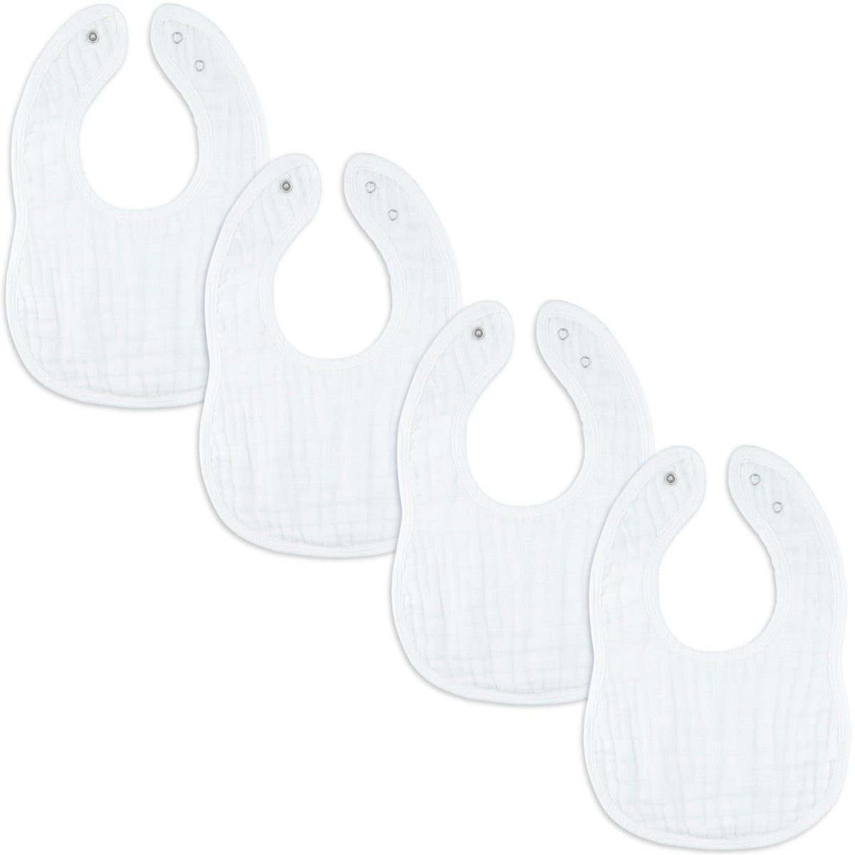 Comfy Cubs Muslin Bibs, Pack of 8 - Cotton Bibs - Multicolor