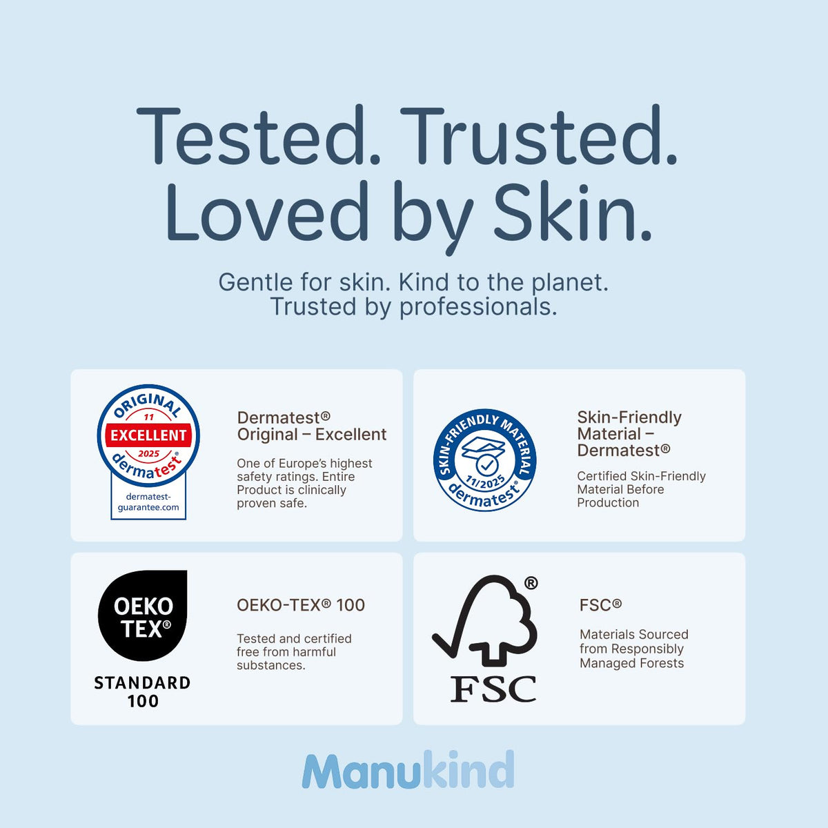 ManuKind Goat Milk Infused Baby Wipes, Ultra Gentle, 100% Bamboo Fiber, Soft Comfort for Sensitive Skin, Dermatologist Tested, Made in New Zealand, 70 x 6 Bags
