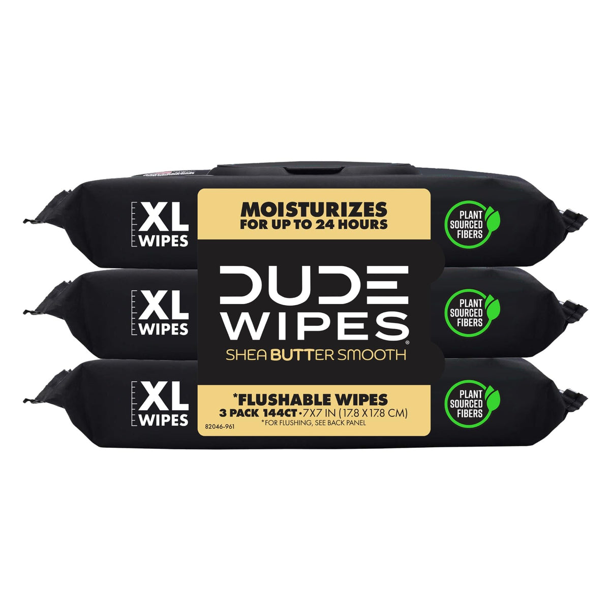 DUDE Wipes Unscented Adult Flushable Wet Wipes, Sensitive Skin, 288 Count