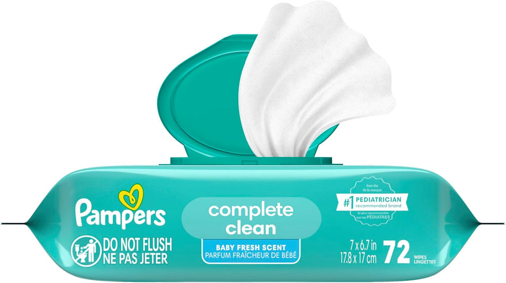 Pampers Complete Clean Baby Wipes - Fresh Scent 1X 72 Count