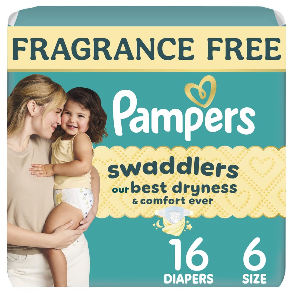 Swaddlers Diapers, Size 1 (8-14 lbs), 96 Count, Fragrance Free, Hypoallergenic, Absorbent, Pediatrician Recommended, Skin Safe