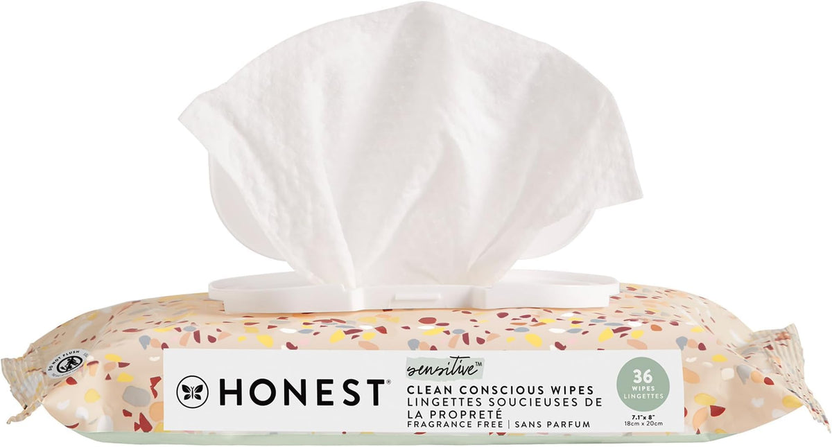 The Honest Company Multi-Use Baby Wipes, Geo Mood, Unscented, 576 Count