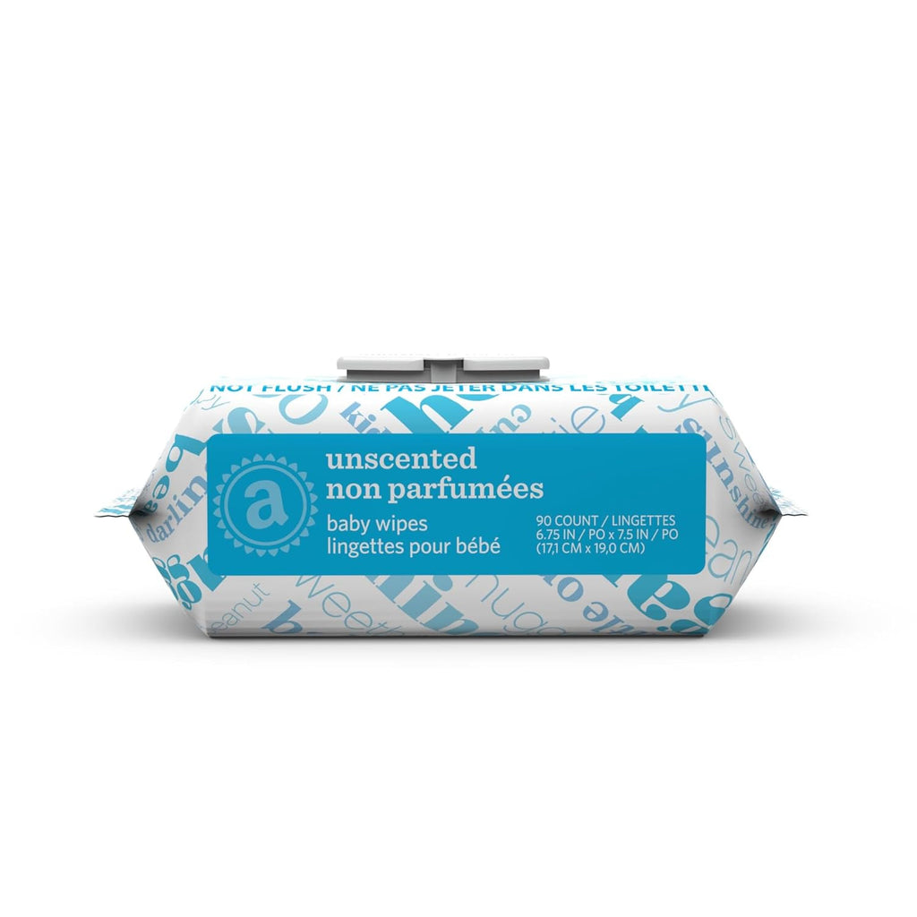 Amazon Elements Baby Wipes, Unscented, Hypoallergenic, Alcohol-Free, With Aloe and Vitamin E, 810 Count, Flip-Top Packs