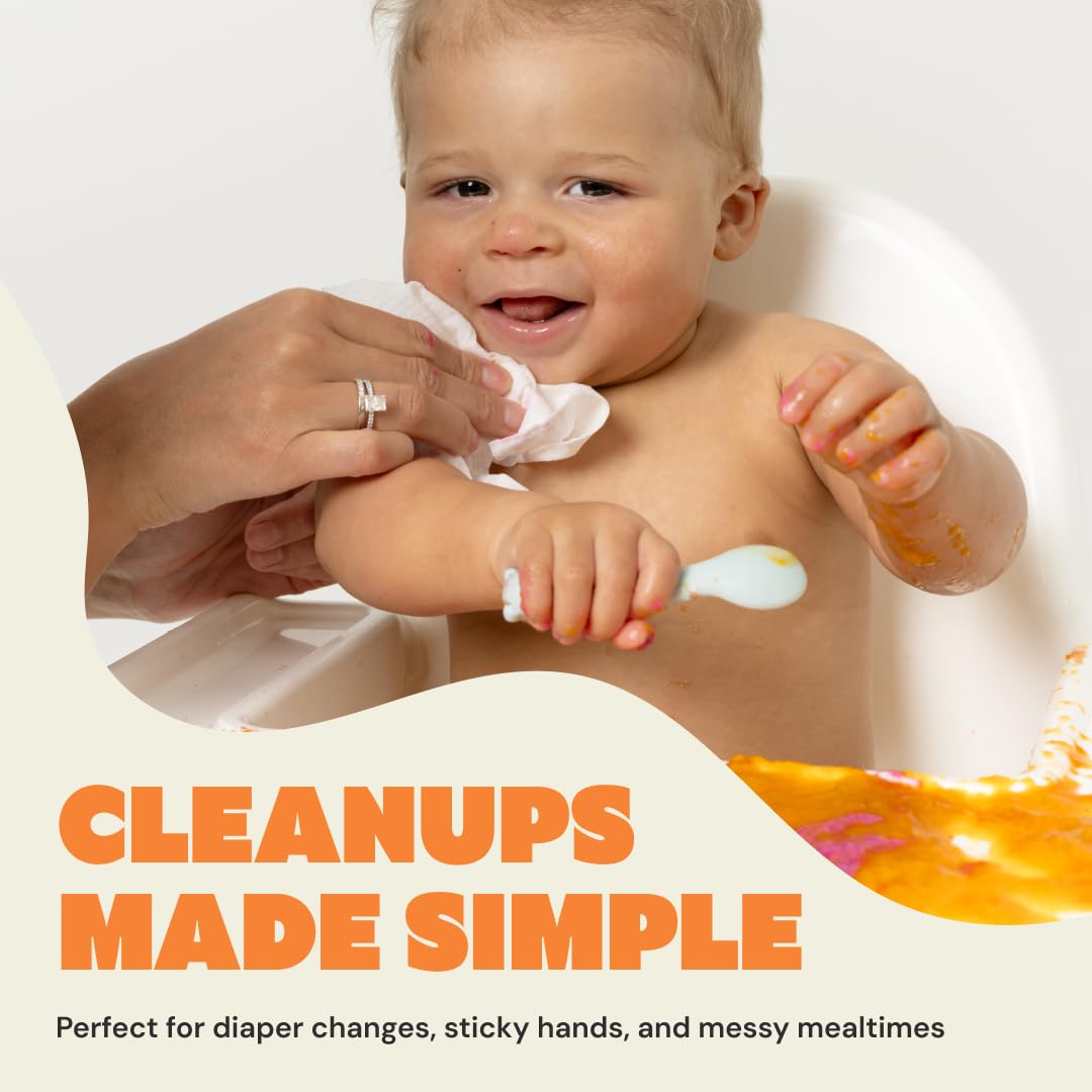 DYPER Baby Wipes 720 Count Hypoallergenic 99% Water Plant-Based Dermatologist Tested