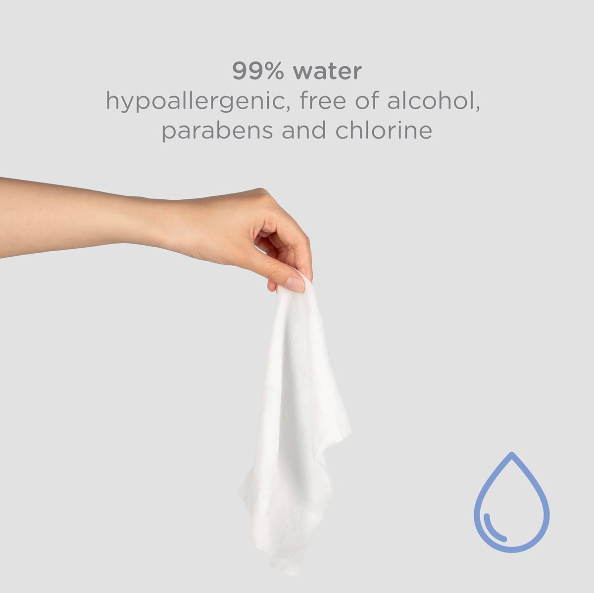 Ubbi Fragrance-Free Baby Wipes, 99% Water Based, EWG Verified, 3 Pack