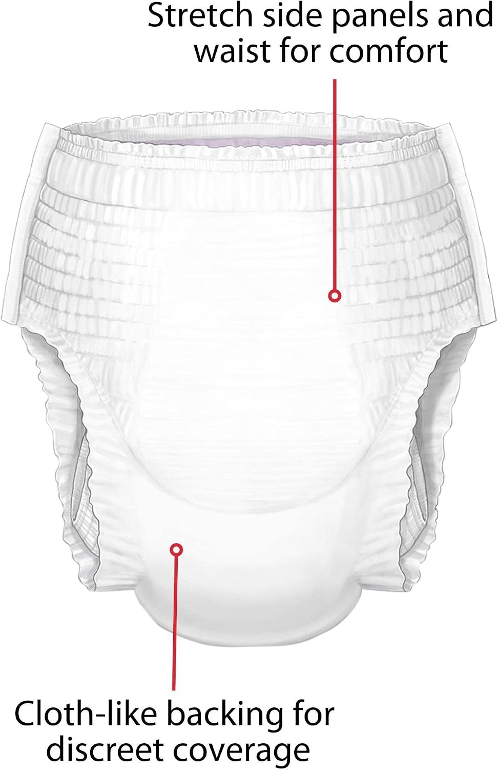 Curity Youth Pants, Unisex-Youth, 14 Count, Heavy Absorbency, Pull-On, Cloth-Like Topsheet, Disposable, Size Large, 51-70 lbs