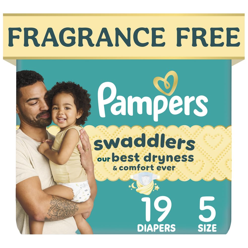 Swaddlers Diapers, Size 1 (8-14 lbs), 96 Count, Fragrance Free, Hypoallergenic, Absorbent, Pediatrician Recommended, Skin Safe