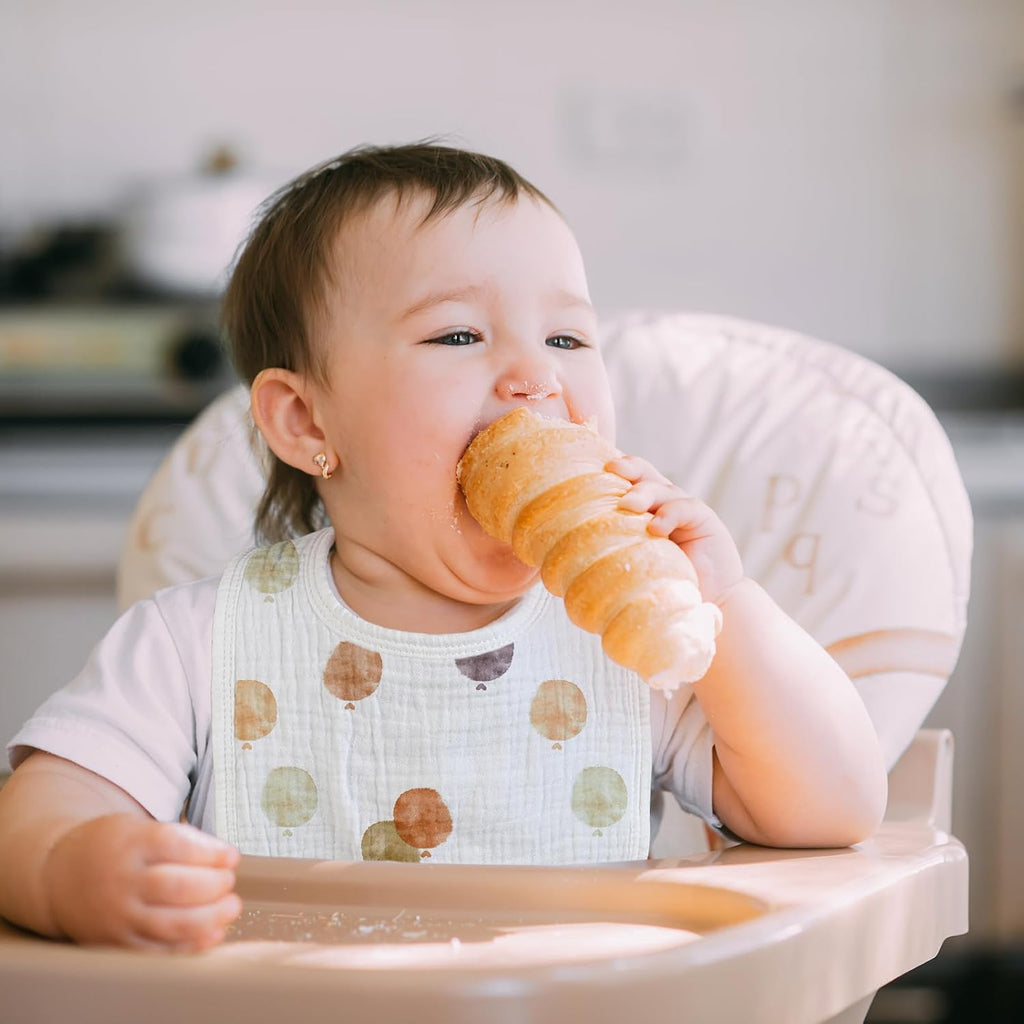 Muslin Bibs for Baby Boy, Adjustable Fit for Drooling and Teething Toddler