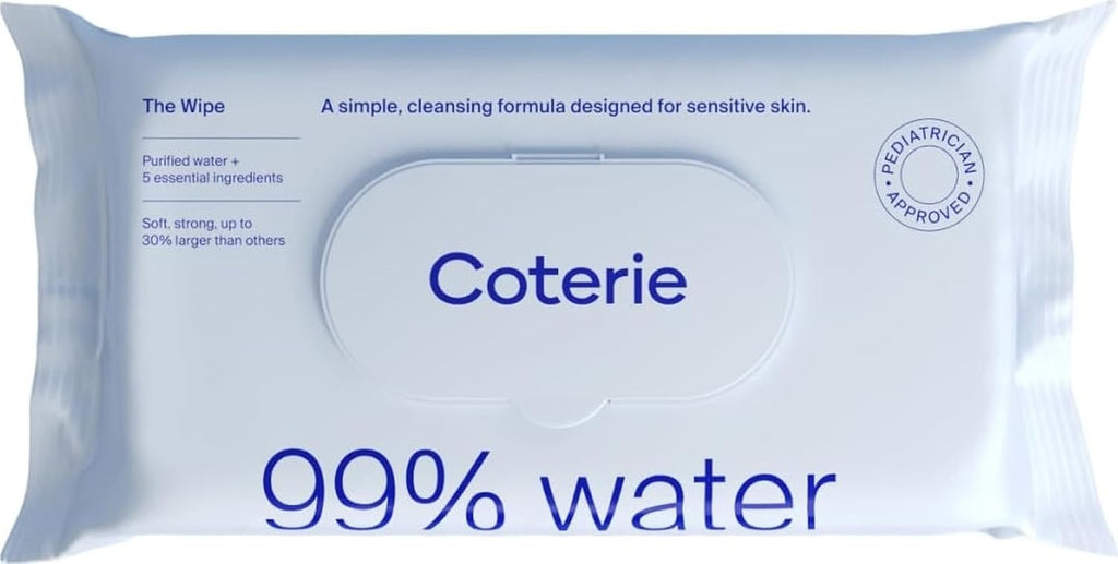 Coterie, Water Baby Wipes, 56 Count