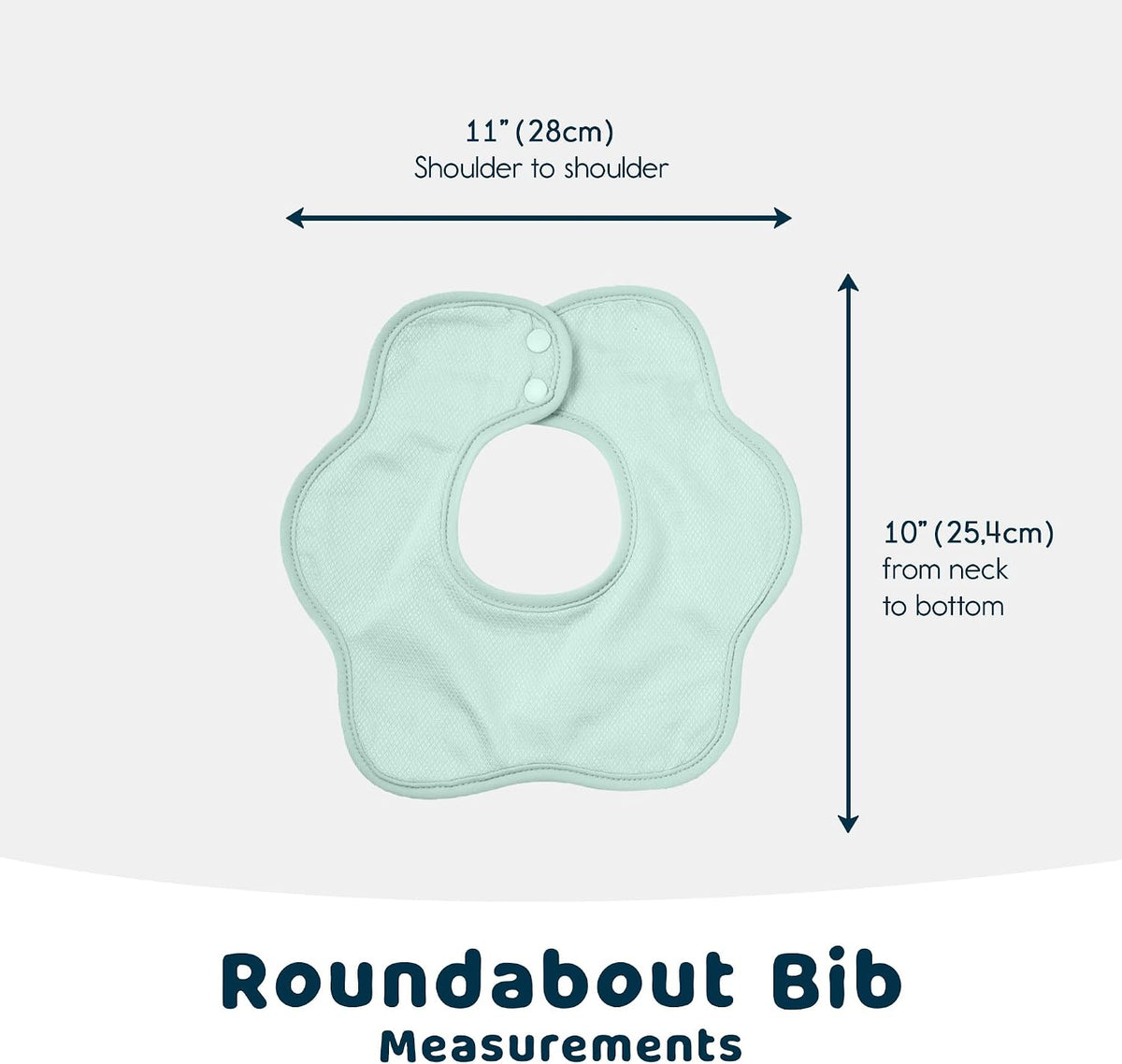 Tiny Twinkle Roundabout Drool Bibs 3 Pack - 360 Rotating Water Resistant and Absorbent Teething Baby Bibs
