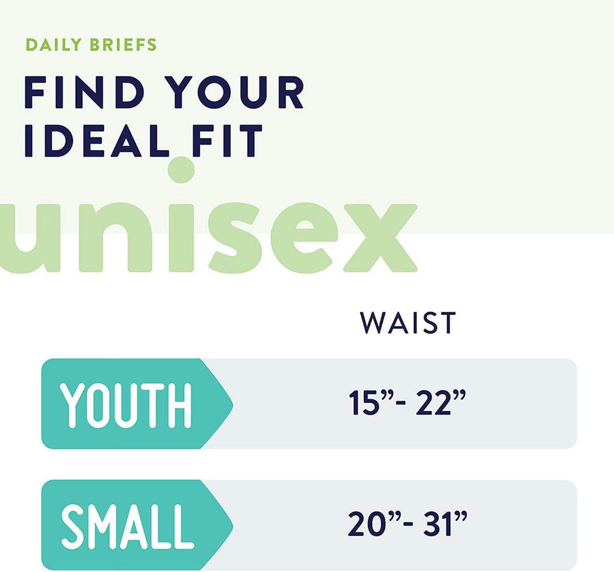 Prevail Daily Briefs, Youth, Small, 16 ct