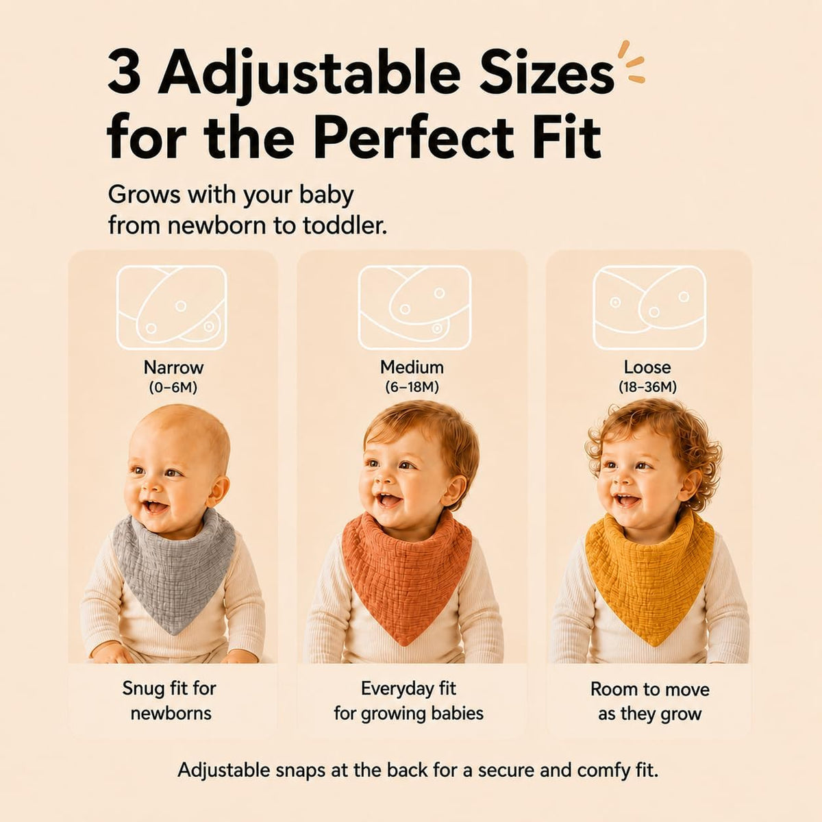 NISXABEBE Muslin Baby Bibs,Soft Triangular Baby Bandana Drool Bibs for Baby Boy Girl,Solid Colors Bib for Drooling Teething