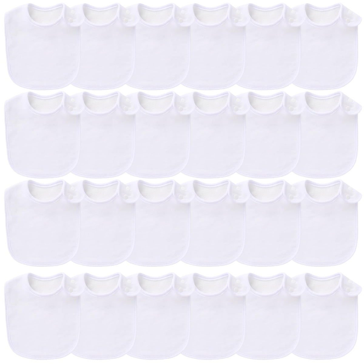 Baby Bibs Soft and Absorbent Cotton Bandana Bibs Set for Boys Girls Newborn Unisex Plain Color 3-36 Months