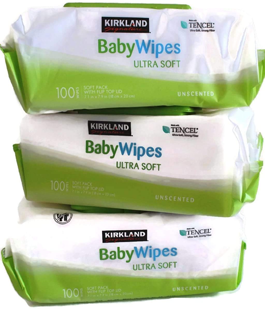 Kirkland Baby Wipes Unscented, 100 Count (Pack of 9)