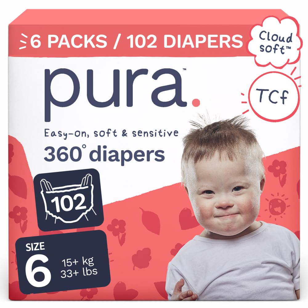 Pura 360° Stretch Diaper Pants Size 9 (48+ lbs) 45 Count