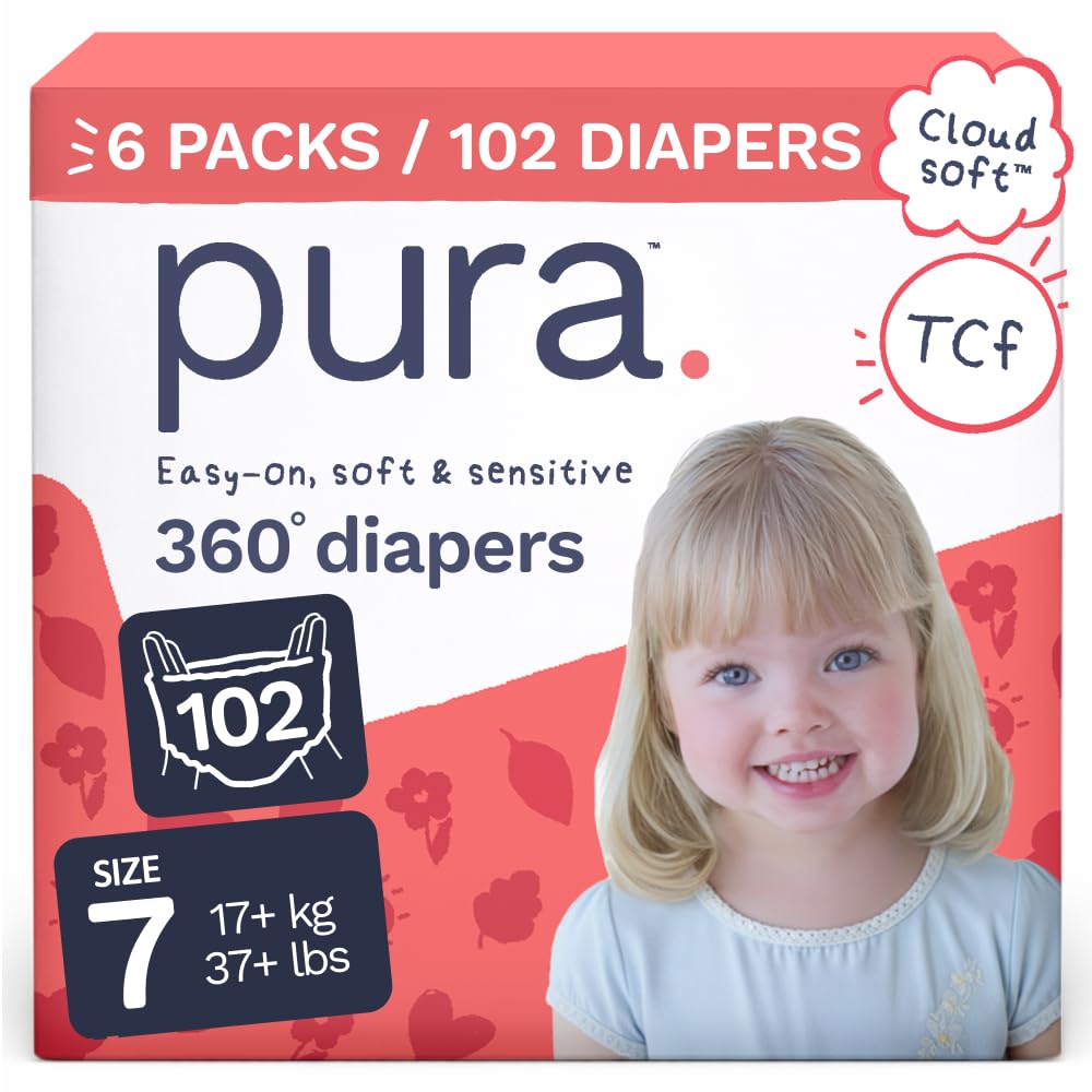 Pura 360° Stretch Diaper Pants Size 9 (48+ lbs) 45 Count