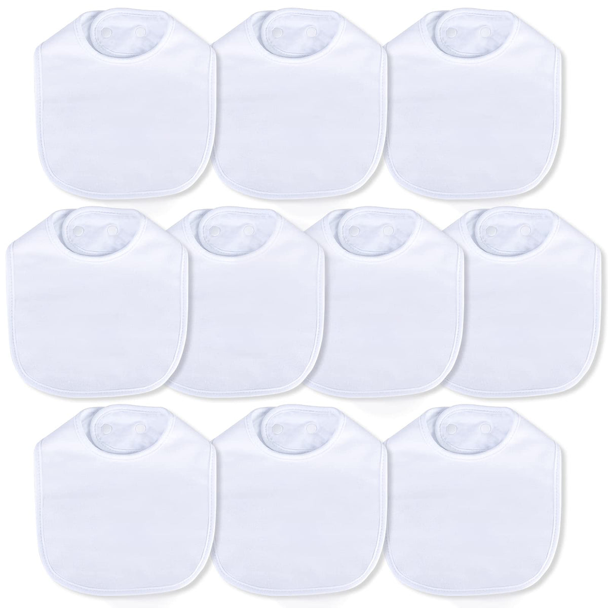 Hakochia Waterproof Baby Bibs Organic Cotton Super Soft and Absorbent With Adjustable Snap for Baby Boys and Girls