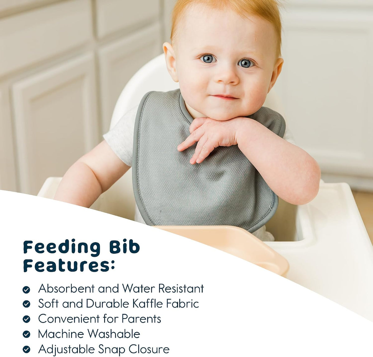 Tiny Twinkle Baby Feeding Bibs - Waterproof and Absorbent Infant Drool and Feeding Baby Bibs
