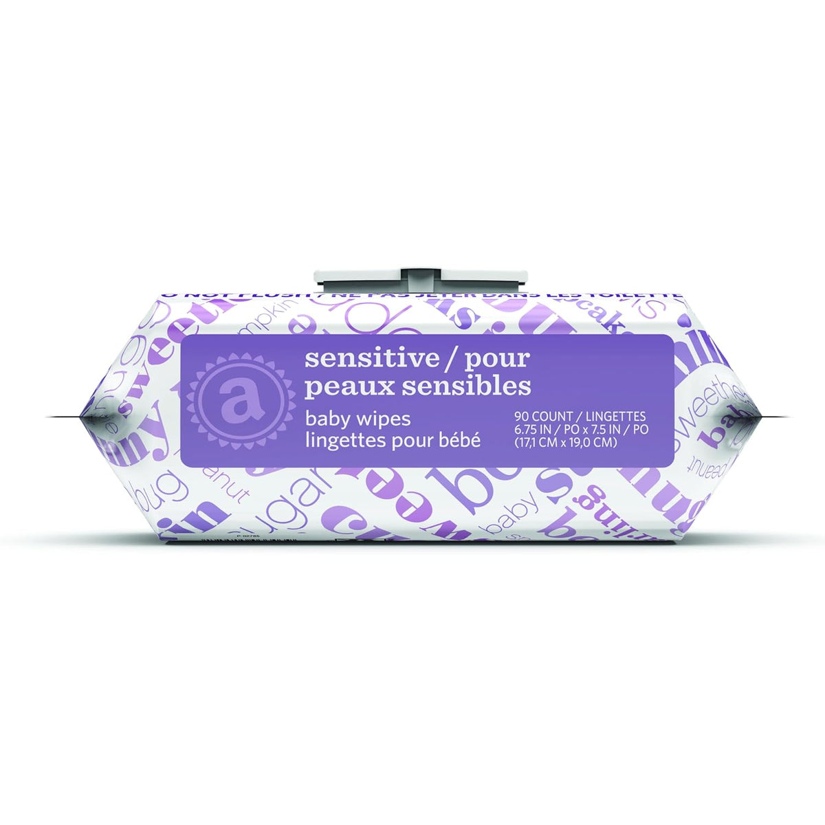 Amazon Elements Baby Wipes, Sensitive, Unscented, Cleans Gently, 810 Count, Flip-Top Packs, Pack of 9