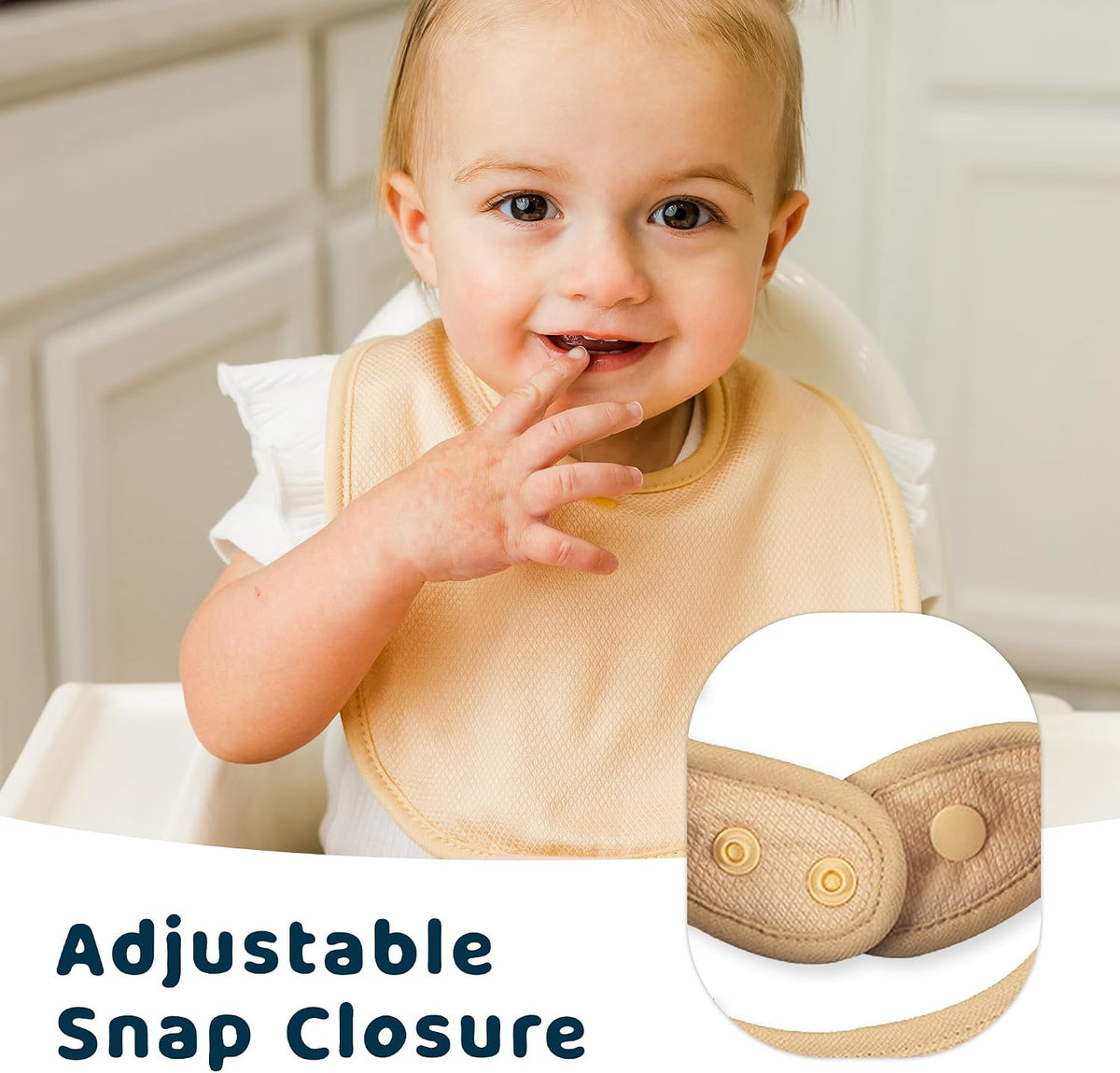 Tiny Twinkle Baby Feeding Bibs - Waterproof and Absorbent Infant Drool and Feeding Baby Bibs