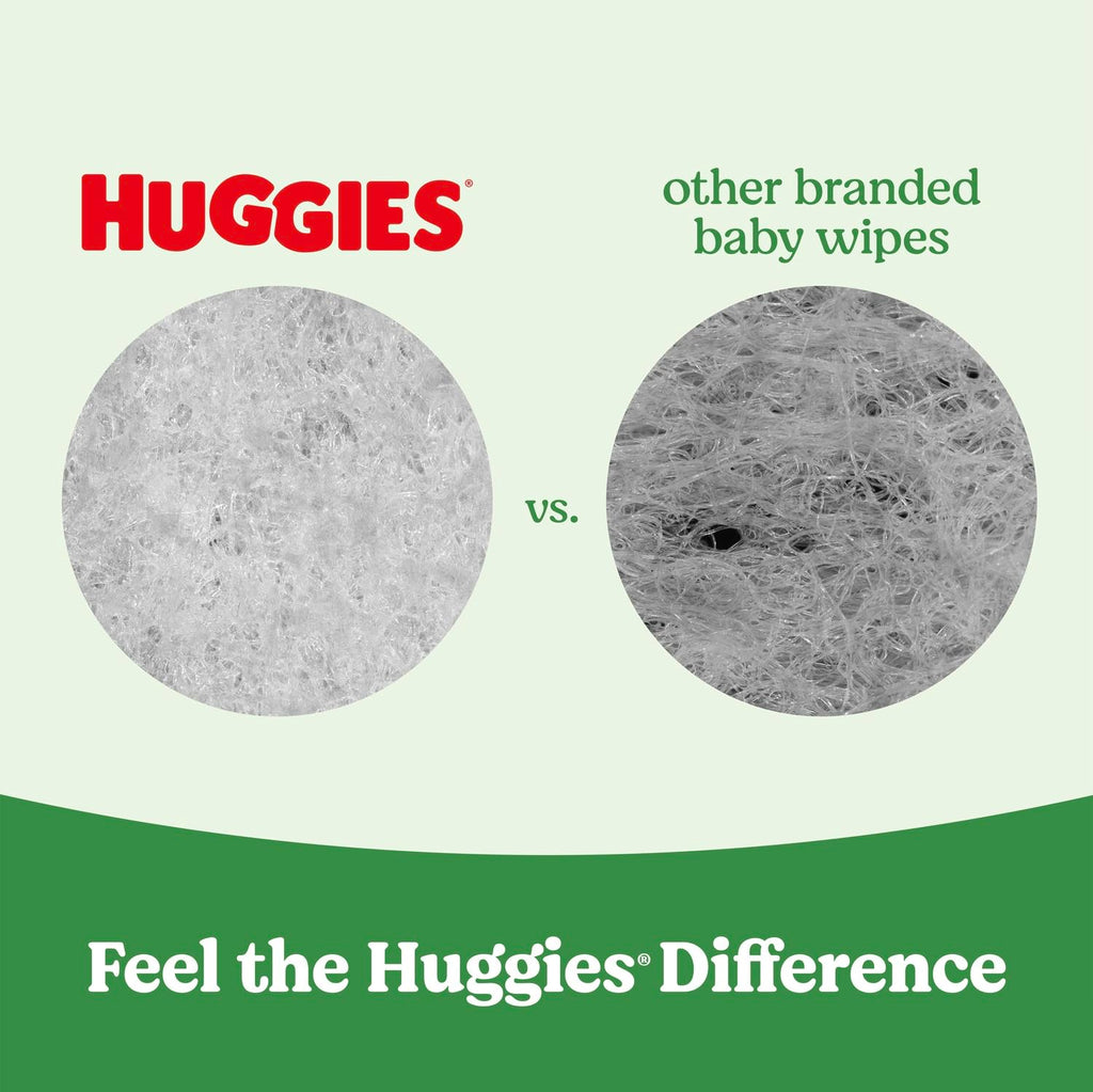 Huggies Natural Care Sensitive Baby Wipes, Unscented, 10 Packs, 560 Wipes