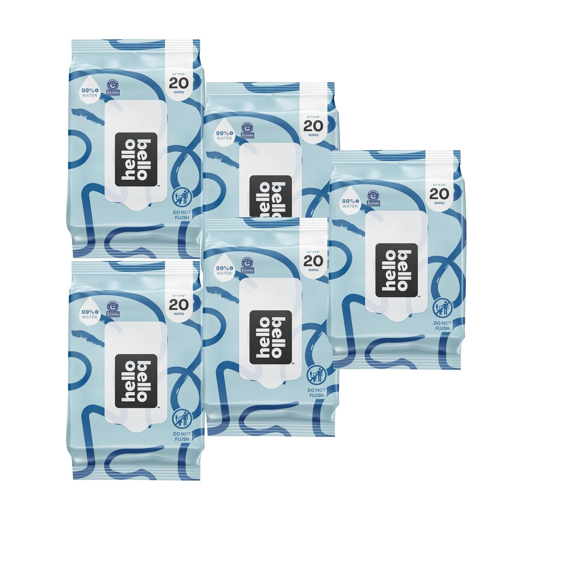 Hello Bello Premium Baby Wipes (Simply Sage) Fragrance-Free 18pk = 1080ct