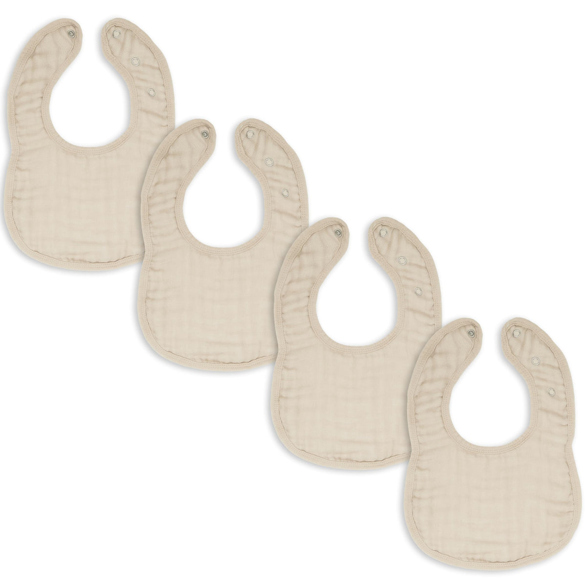 Comfy Cubs Muslin Bibs, Pack of 8 - Cotton Bibs - Multicolor