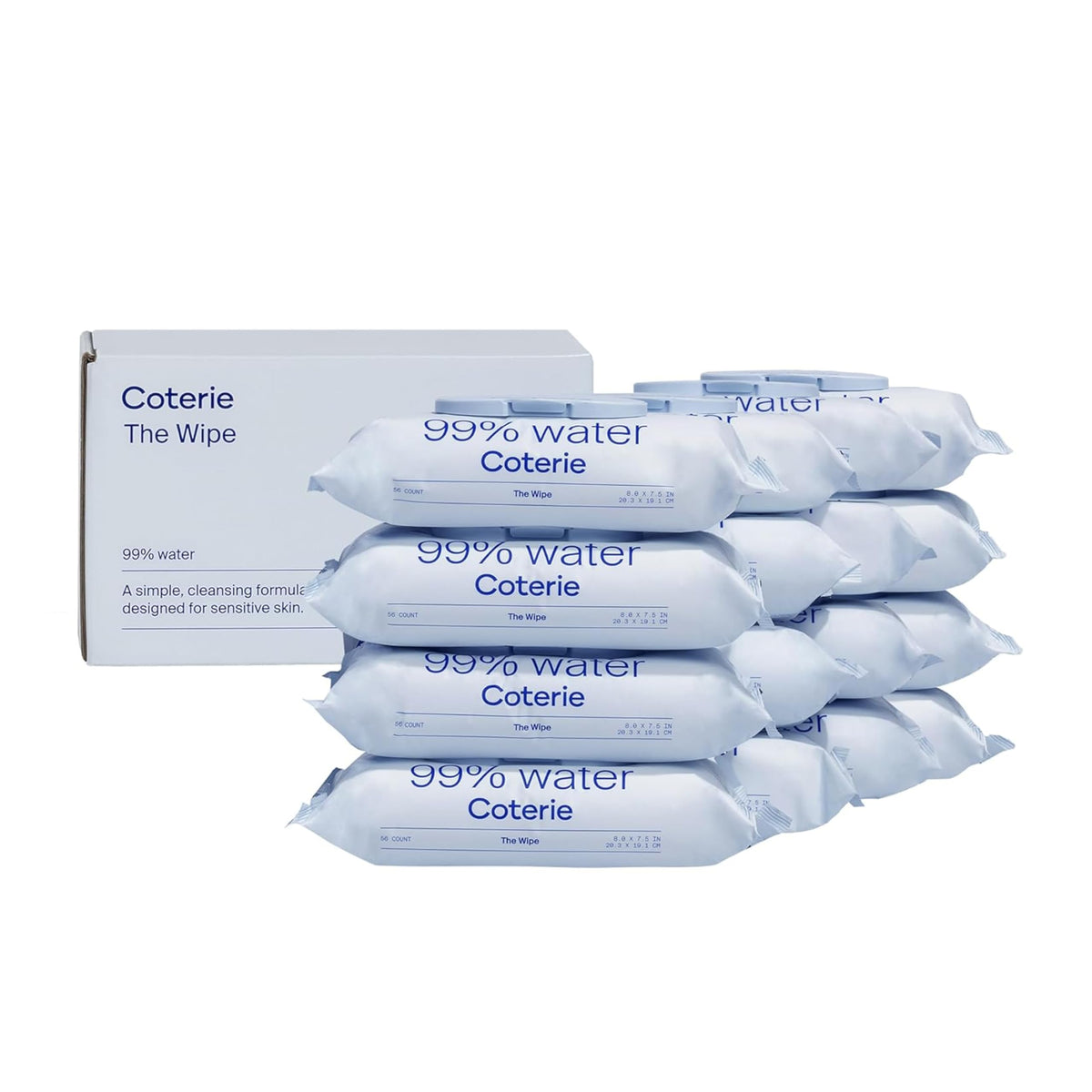 Coterie Baby Wipes for Sensitive Skin, 8-Pack (448 Count)