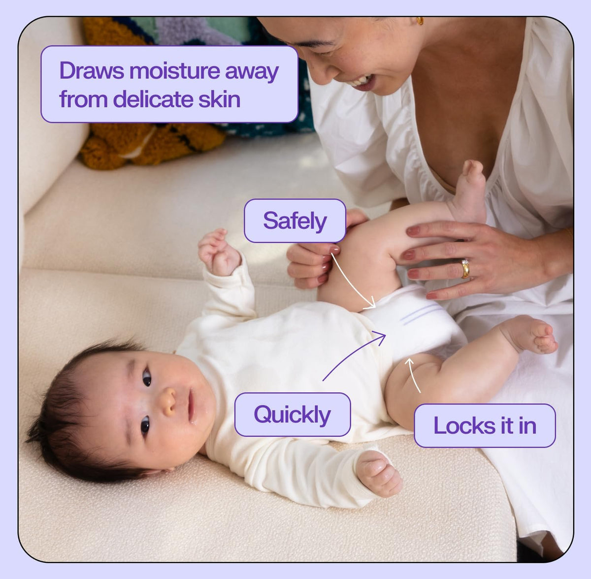 Freestyle BambooTek Diapers – (Size 4) Hyper Absorbent & Non-Toxic – Disposable Diapers for Sensitive Skin – Ultra Soft Diapers (22-37 lbs) – 144 Count