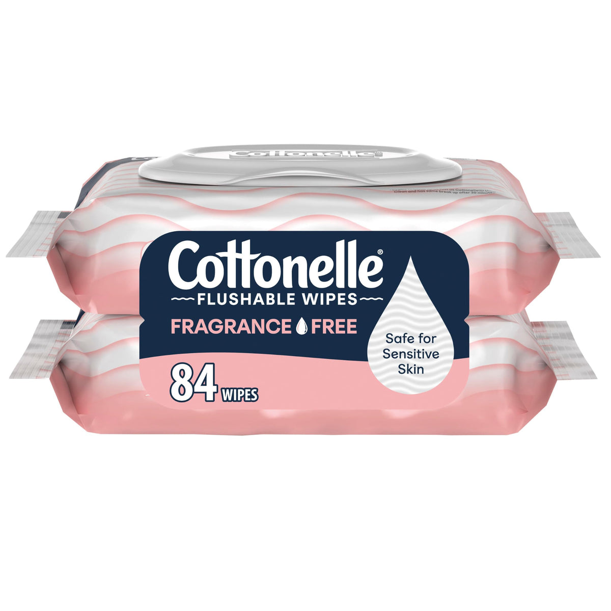 Cottonelle Fresh Feel Flushable Wet Wipes, Adult Wet Wipes, 8 Flip-Top Packs, 42 Wipes Per Pack (336 Total Wipes)
