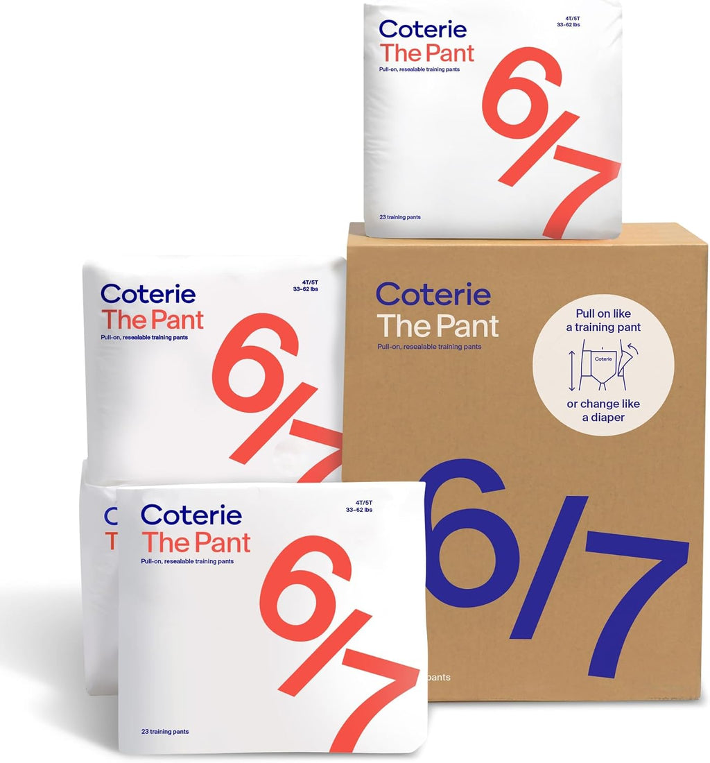 Coterie The Pant, Size 6 Refastenable Training Pants (4T/5T, 33-62lbs)