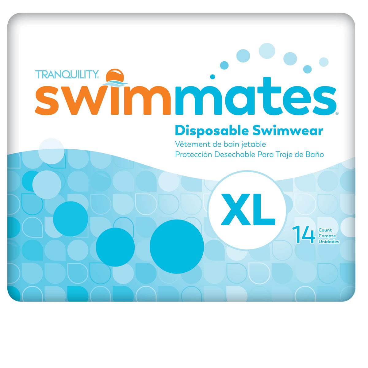 Swimmates Disposable Adult Swim Diapers, X-Small/Youth Large, 24 Ct