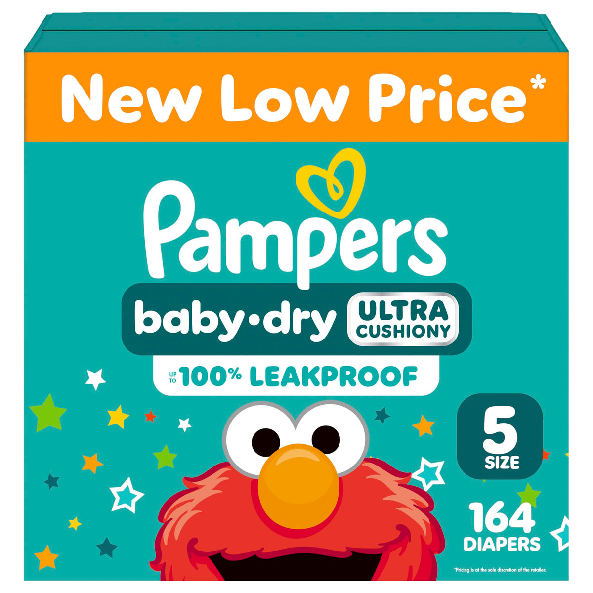 Pampers Baby Dry Ultra Cushiony Diapers, Size 7 (26-50 lbs), 108 Count, Up to 100% Leakproof