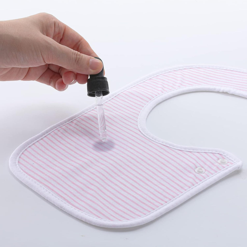 Hakochia Waterproof Baby Bibs Organic Cotton Super Soft and Absorbent With Adjustable Snap for Baby Boys and Girls