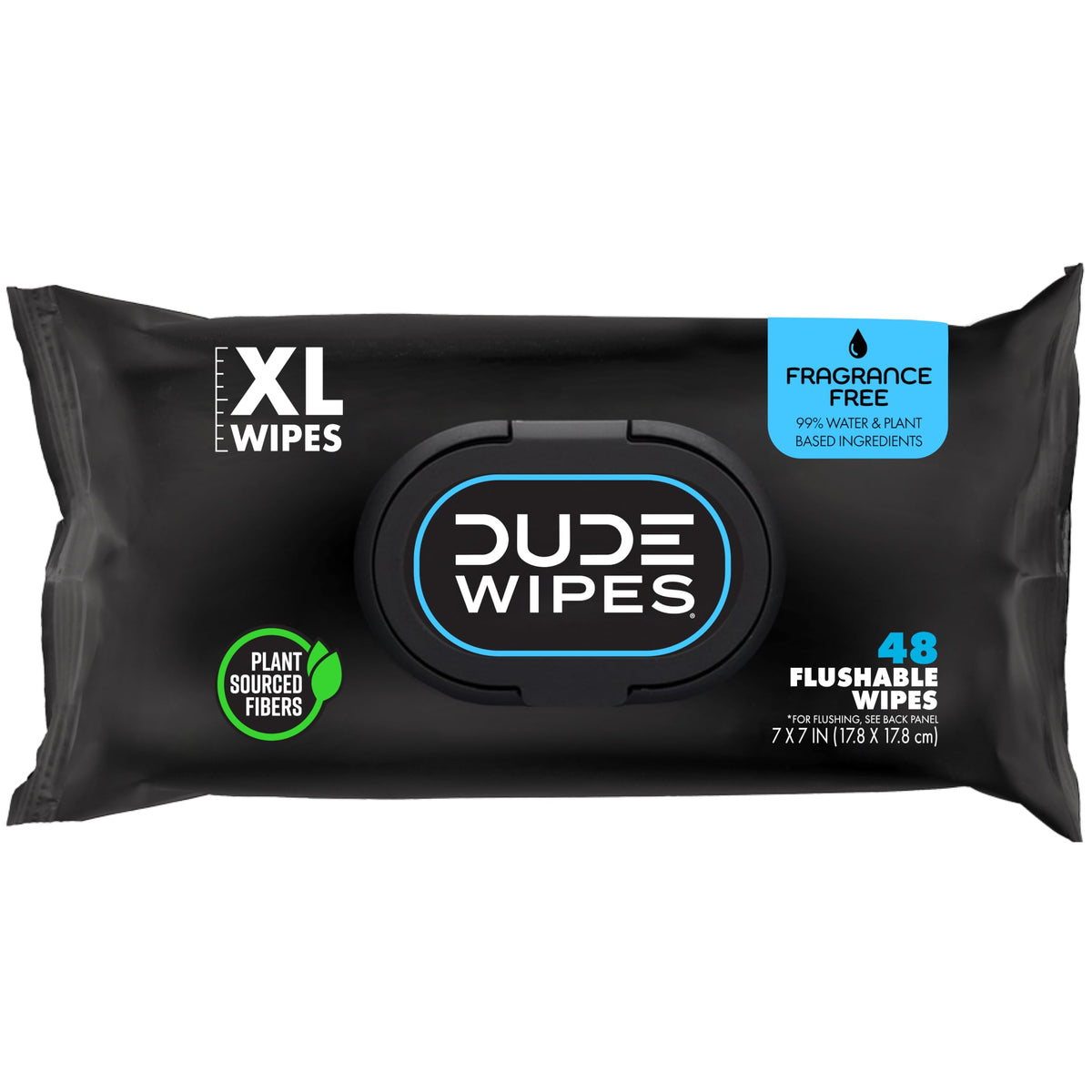 DUDE Wipes Unscented Adult Flushable Wet Wipes, Sensitive Skin, 288 Count