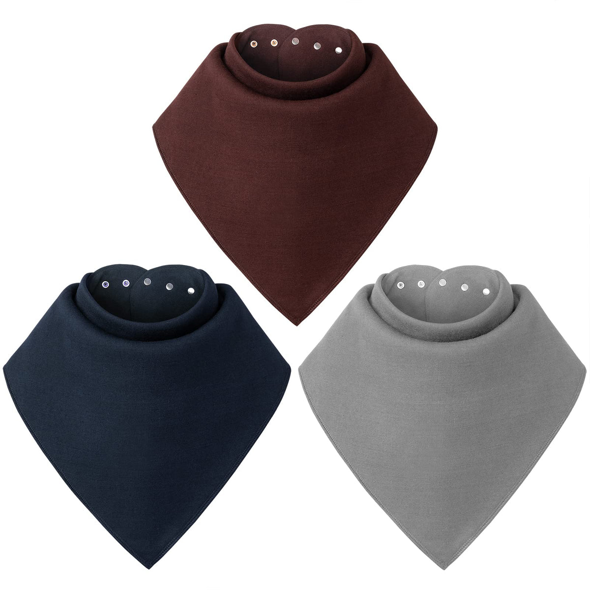 Baby Noah Adult Drool Bib for Special Needs, 3 Pack Large Elderly Bandana, Teen Bib for Women Men, Soft Absorbent Set for Kid