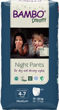 Bambo Nature Premium Dreamy Night Pants, Pull Up Pants, Eco-Labeled Night Time Diapers, Secure, Comfortable, Skin Friendly : Children Aged 8-15 Years, 10 Count