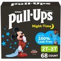 Pull-Ups Boys' Night-Time Potty Training Pants, Size 3T-4T Overnight Training Underwear (32-40 lbs), 60 Ct