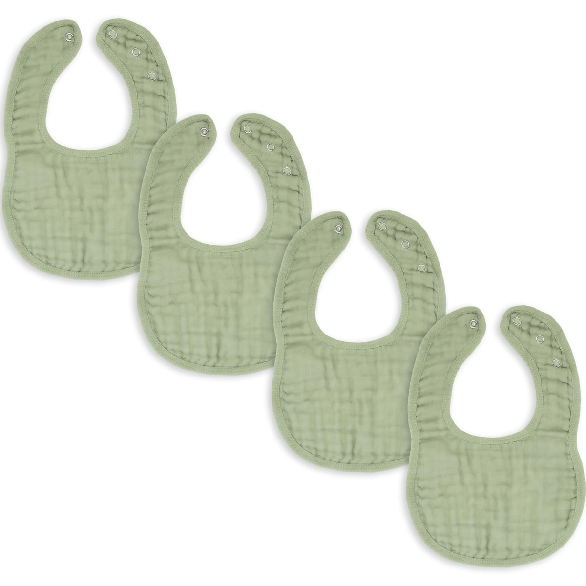 Comfy Cubs Muslin Bibs, Pack of 8 - Cotton Bibs - Multicolor