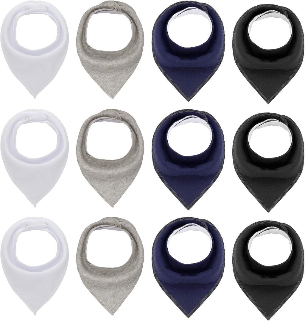 Maiwa Cotton Bandana Drool Bibs for Baby Girl Boys for Drooling and Teething for 8 Pack
