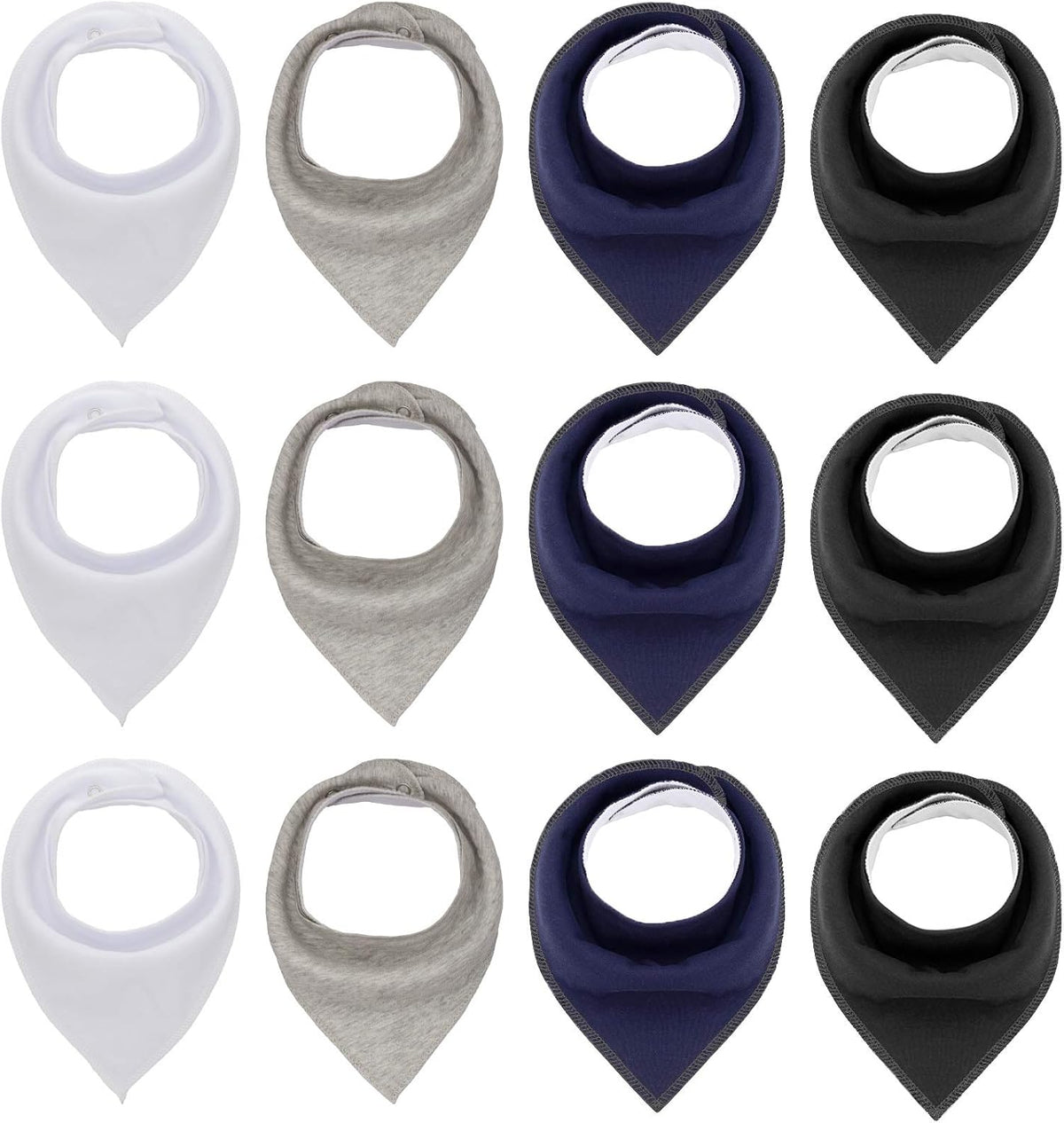 Maiwa Cotton Bandana Drool Bibs for Baby Girl Boys for Drooling and Teething for 8 Pack