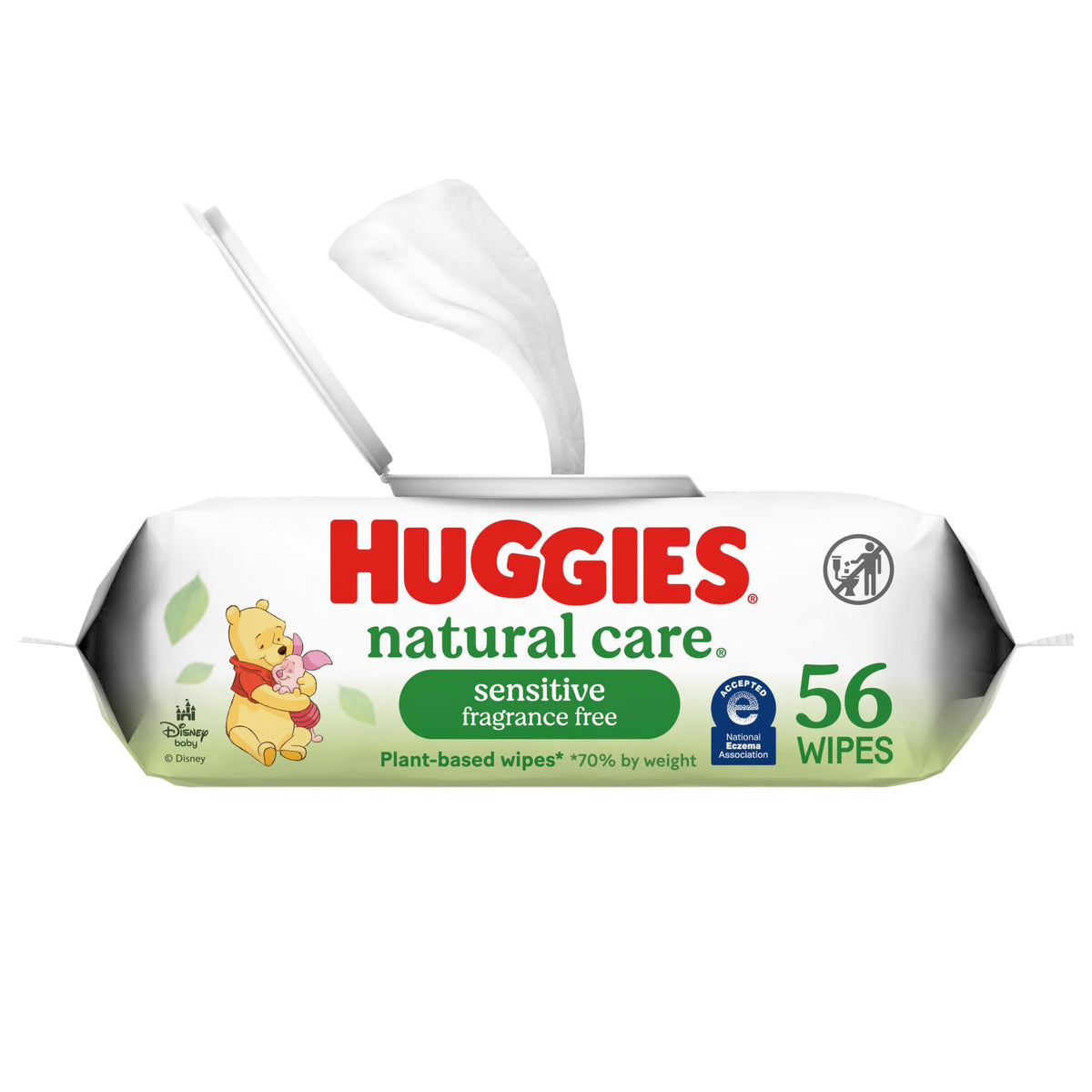 Huggies Natural Care Sensitive Baby Wipes, Unscented, 10 Packs, 560 Wipes