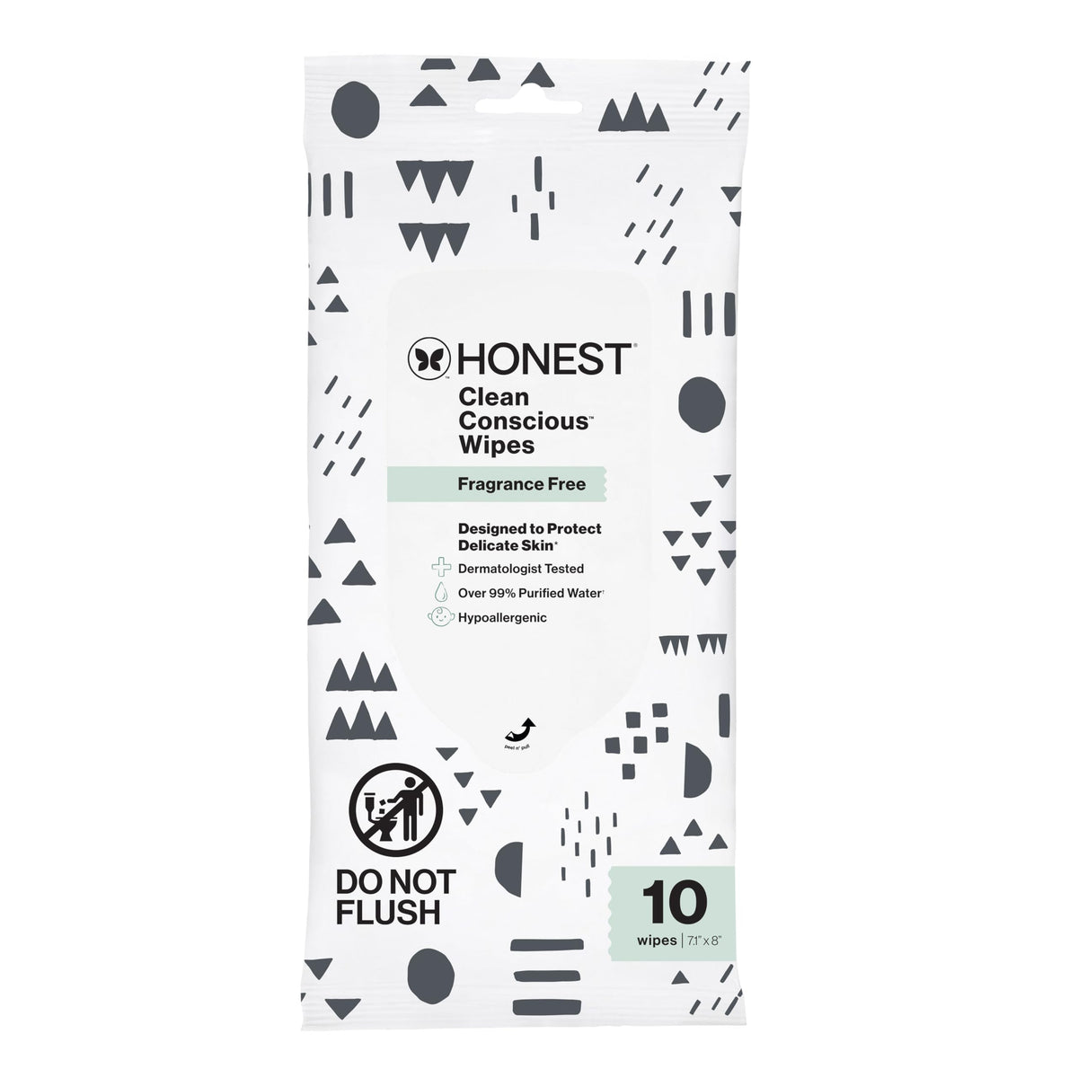 The Honest Company Multi-Use Baby Wipes, Geo Mood, 288 Count